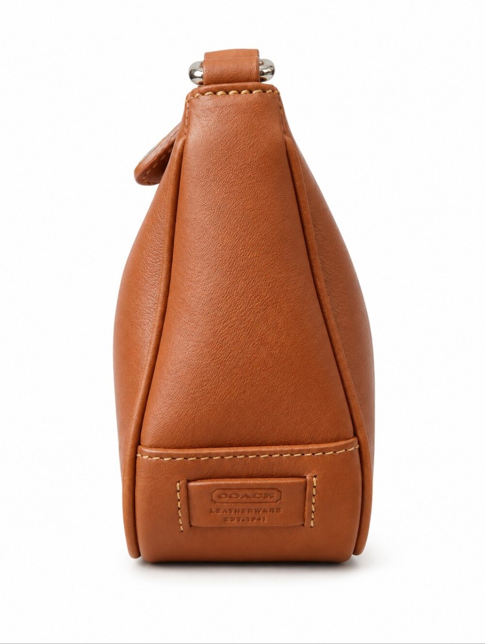 Coach Vintage Demi Hampton Caramel Leather Shoulder Bag #7587 - Picture 4 of 10